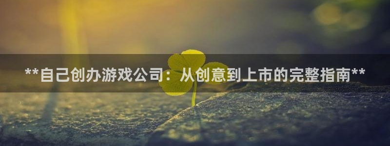 沐鸣2登录地址：**自己创办游戏公司：从创意到上市的完整指南**